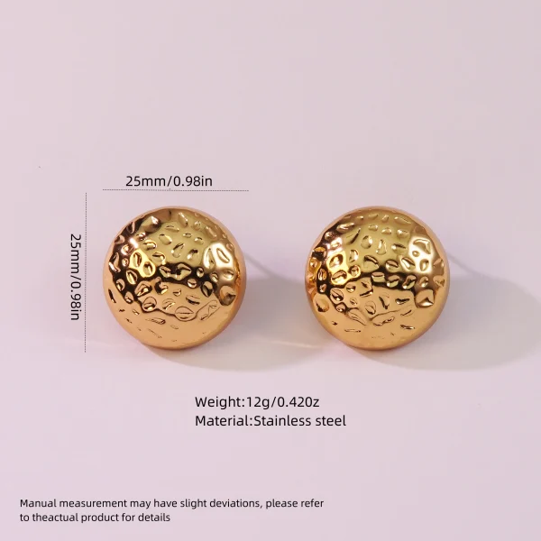 Aretes Azúcar Dorada