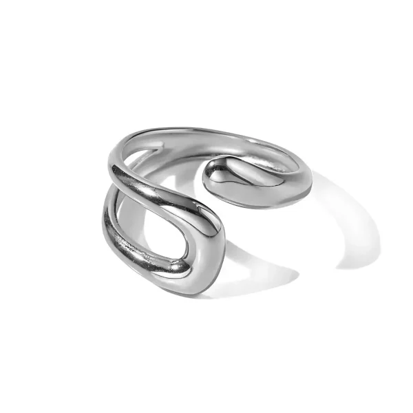 Anillo Movimiento Irregular Plata
