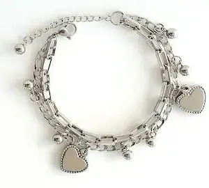 Pulsera Corazón Platedo