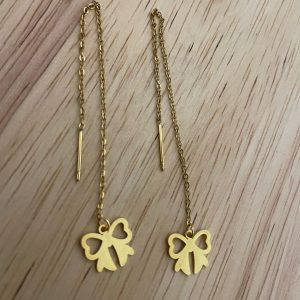 Moños Colgantes Dorados