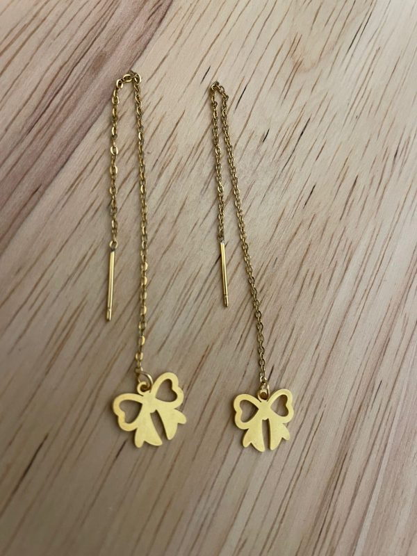 Moños Colgantes Dorados