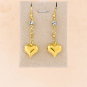 Aretes Corazón Brillante