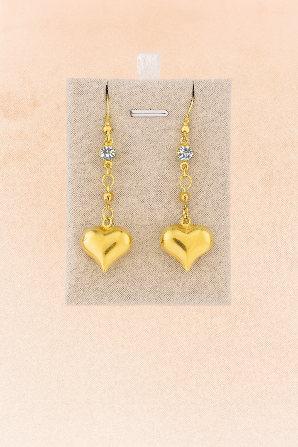 Aretes Corazón Brillante