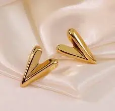 Aretes Corazón Real Dorado