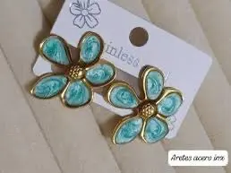 Aretes Flores de Luz  Oceano