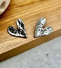 Aretes Corazón Salvaje Plata