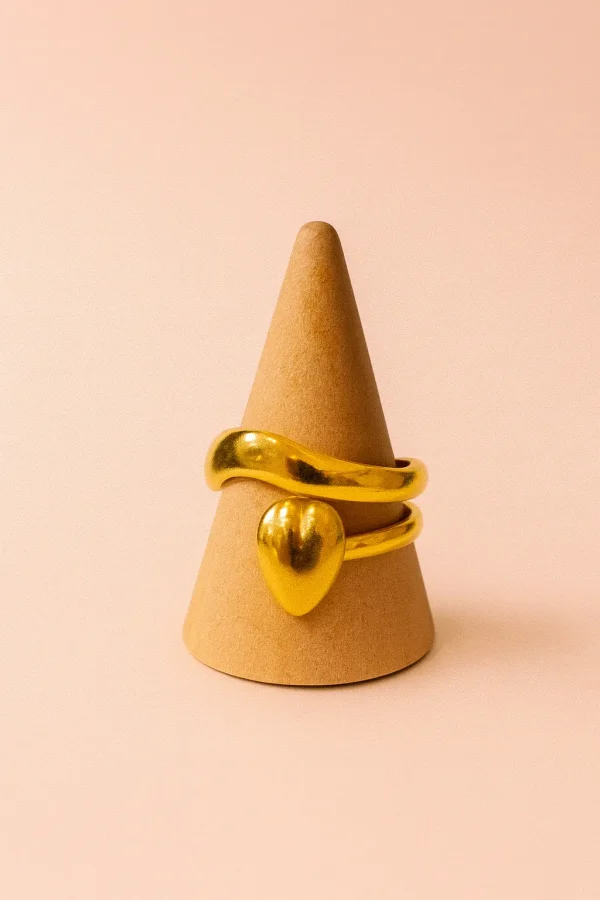 Anillo Formas Doradas