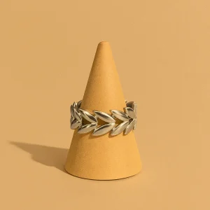 Anillo Corona Plateada