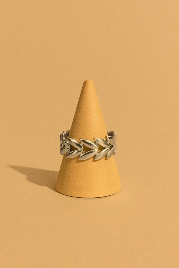Anillo Corona Plateada