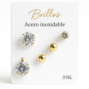 Brillos para brillar - Set de 3 Aretes
