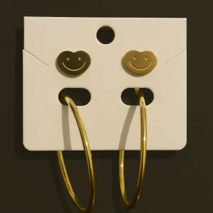 Arracadas y Smile Love - Set de Aretes