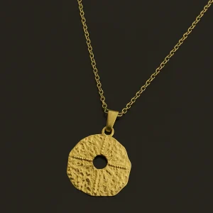 Collar Estrella Circular Dorada