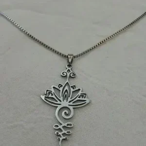 Collar Flor de Loto Plata