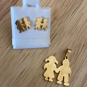 Duo Niños - Aretes y Dije