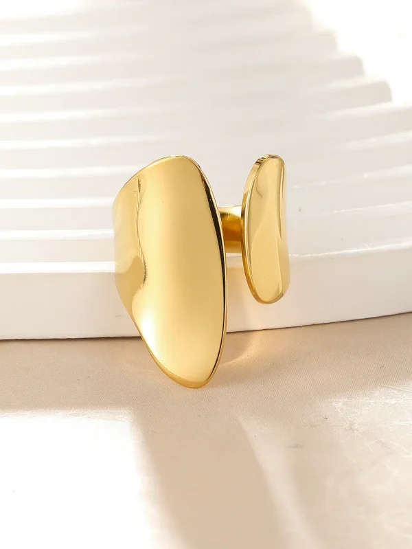 Anillo Conectando Emociones Doradas