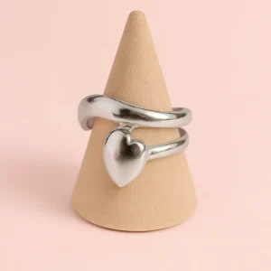 Anillo Formas Plateadas