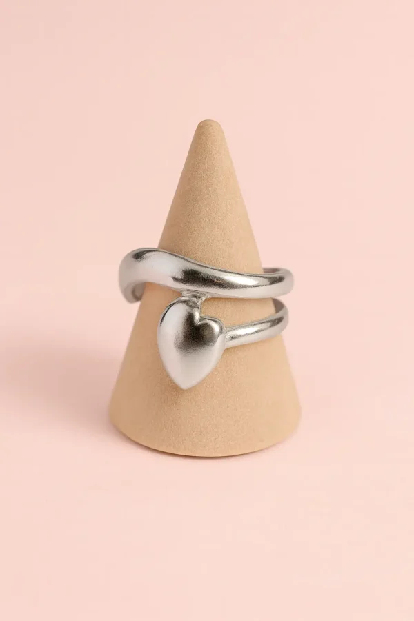 Anillo Formas Plateadas