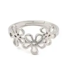 Anillo Jardín Plateado