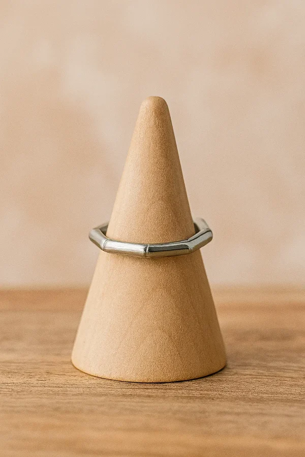 Anillo Enlaces Plateados
