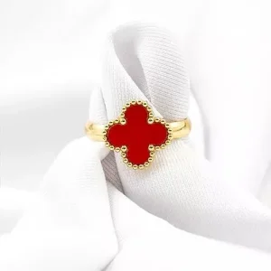 Anillo Flores Rojo