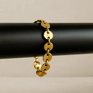 Pulsera Encanto Circular Dorada