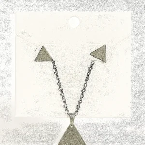 Duo Triangulo - Aretes y Collar