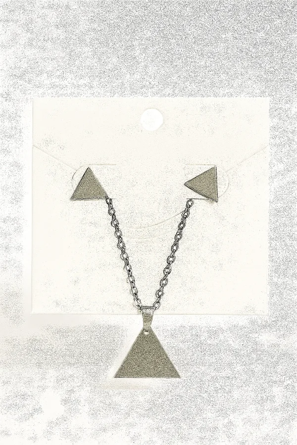 Duo Triangulo - Aretes y Collar