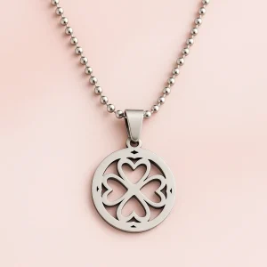 Collar Corazón de Suerte Plata