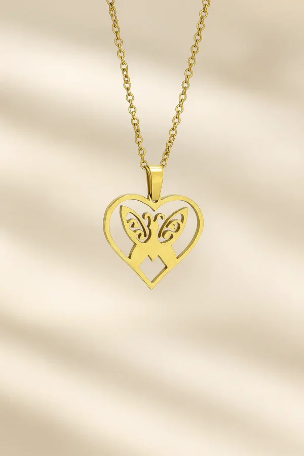 Collar Mariposa Corazón
