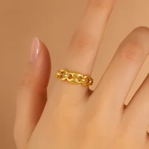 Anillo Elegante Dorado