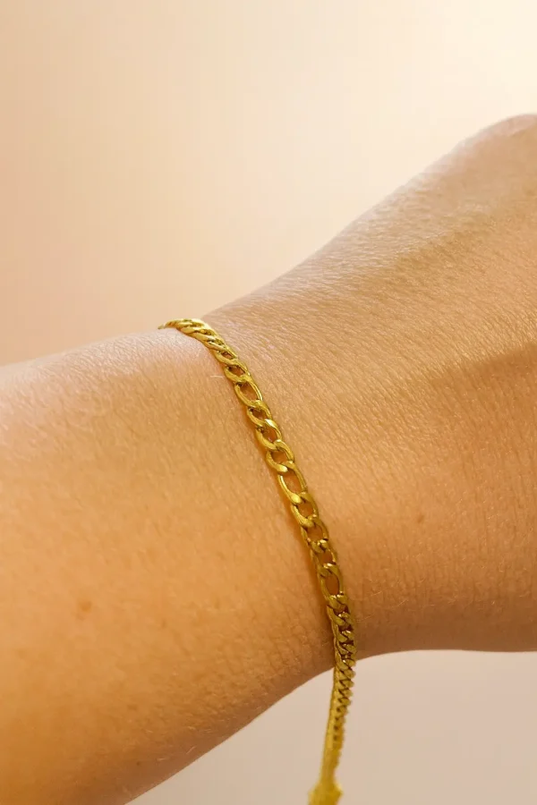 Pulsera Uniones Pequeñas Doradas