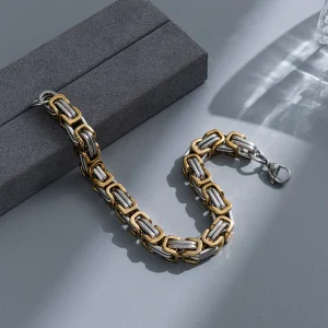 Pulsera de Cadena Golden & Silver