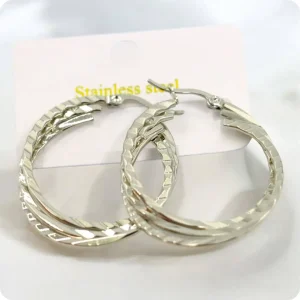 Arracada Triple Plata