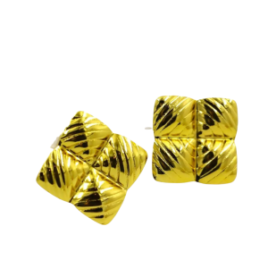 Arete Cuadros Dorados