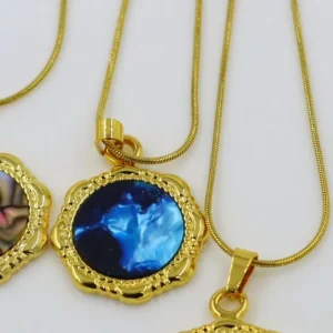 Collar Circular Vintage Azul