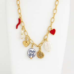 Collar Piedra Tulipanes