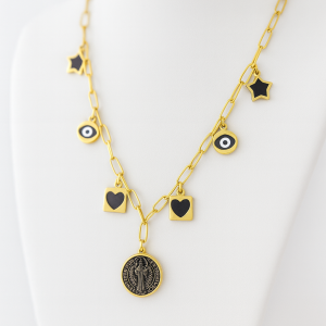 Collar Estrellas y Corazones