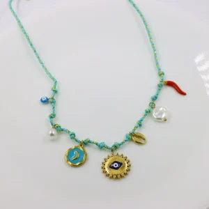 Collar Artesanal Aqua