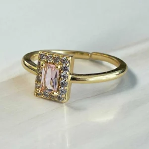 Anillo Piedra Rosa