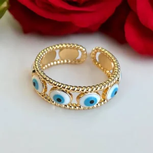 Anillo Ojo Turco Azul