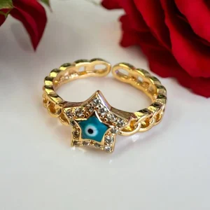 Anillo Estrella Turqueza
