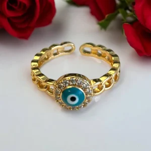 Anillo Círculo Turqueza