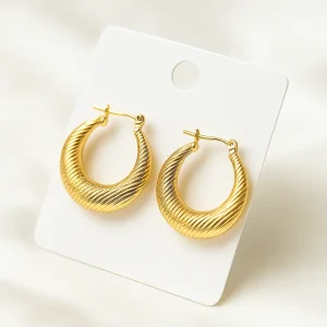 Arracadas Dorado Espiral