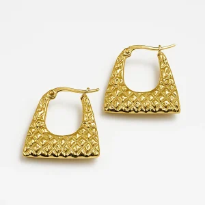 Arracadas Geometría Dorada