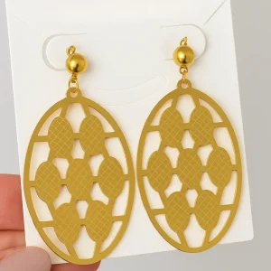 Aretes Ovalos Elegantes
