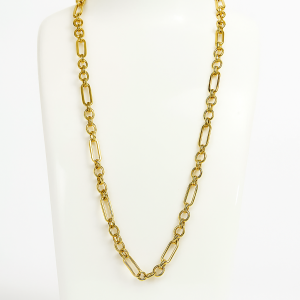 Cadena Triple Enlace Dorado