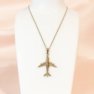 Collar Avión Brillante