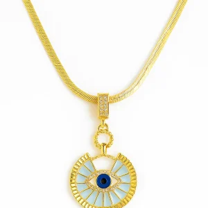 Collar Círculo Ojo Azul