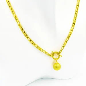 Collar Unión Esfera Dorado