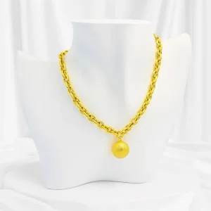 Collar Esfera Dorado